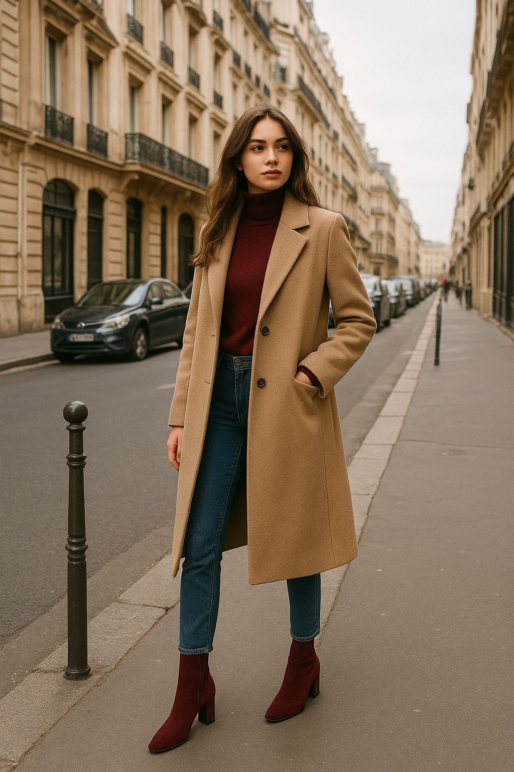 Bottines Femme à Talons Épais et Bout Pointu – Style Tendance