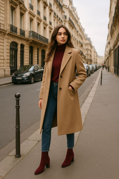 Bottines Femme à Talons Épais et Bout Pointu – Style Tendance